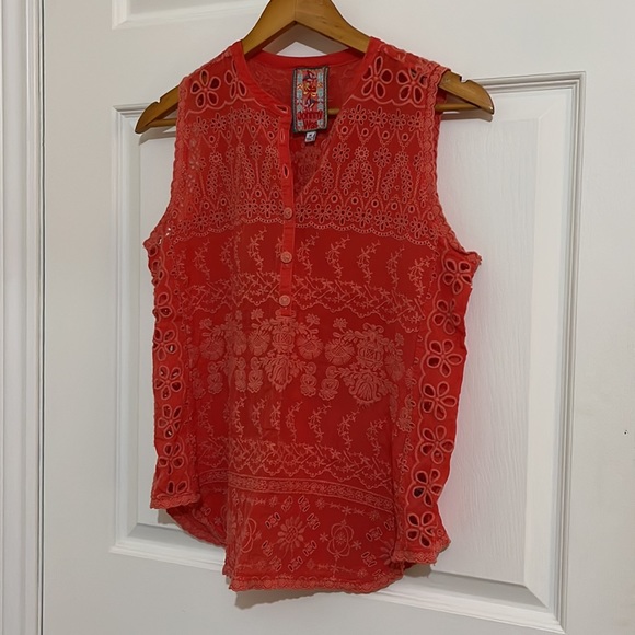 Johnny Was Susie Embroidered Eyelet Tank - Picture 8 of 8